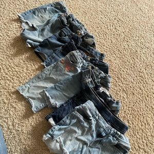 Girls lot of Jean shorts size 10